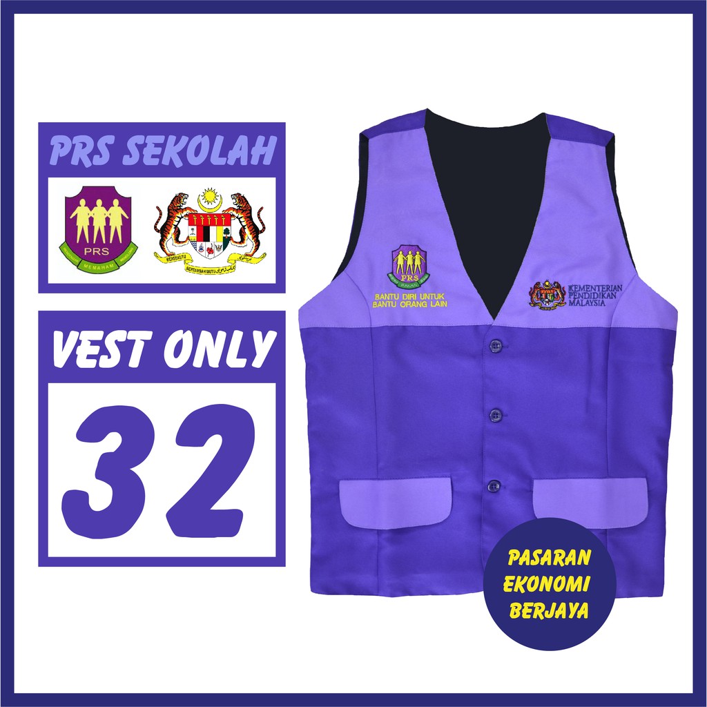 Vest Prs Rendah Menengah Ready Stock Tali Leher Prs Pembimbing Rakan Sebaya Vest Prs Sekolah Shopee Malaysia