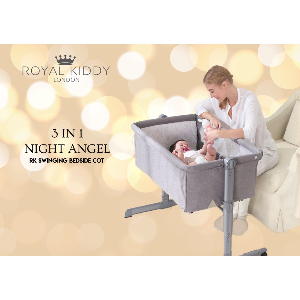 Royal Kiddy London 3 In 1 Night Angel Portable Bedside Baby Cot