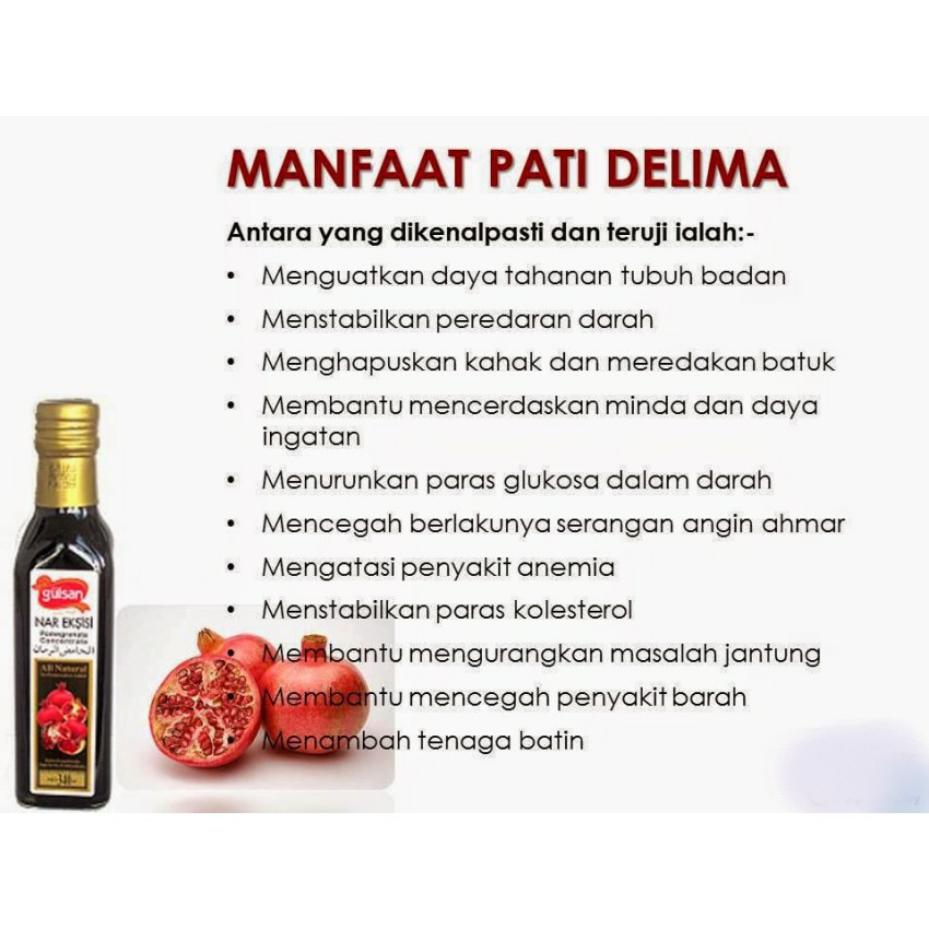 Pati Delima Gulsan Jus Asli Dari Turkey 100 Natural Pomegranate Concentrate Gulsan 250ml Shopee Malaysia