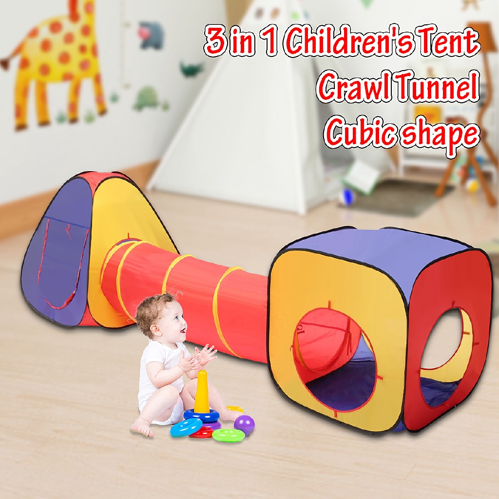 play tent crawl tunnel