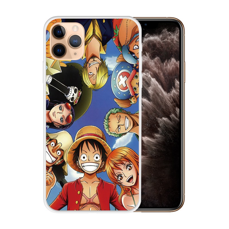 Clear Tpu Telephone Casing One Piece Luffy Cover For Iphone 8 7 Plus 6s Case Iphone 11 Pro Max Xs Xr X Shopee Malaysia