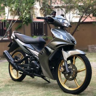 YAMAHA LC135 V1 BODY COVER SET YNM9 GOLD + BLACK (HLD) COVERSET YAMAHA ...