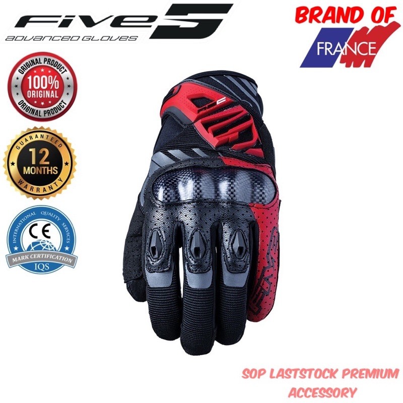 ORIGINAL FIVE5 RS-C Five RSC riding glove Carbon FIVE 5 MOTORCYCLE GLOVE