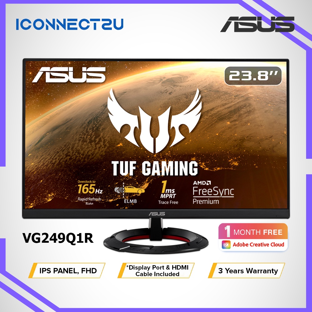 Asus TUF Gaming 24" VG249Q1R FHD IPS 165Hz 1ms MRPT ELMB AMD FreeSync