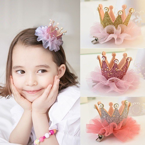 Fashion Handmade Hair Accessories Kids Headdress Flower Girl Crown Zjq7 190