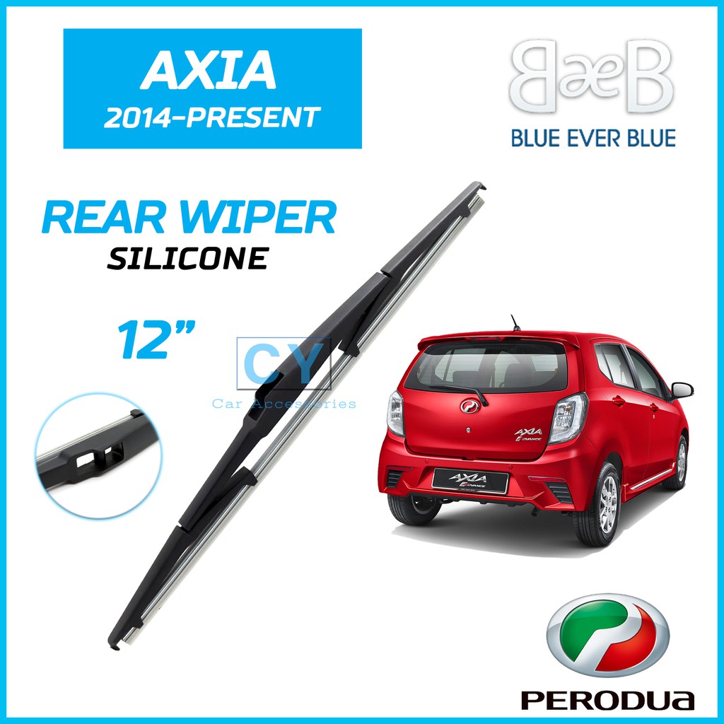 PERODUA AXIA 2014  2020 Present  BEB SILICONE Rear Window Wiper