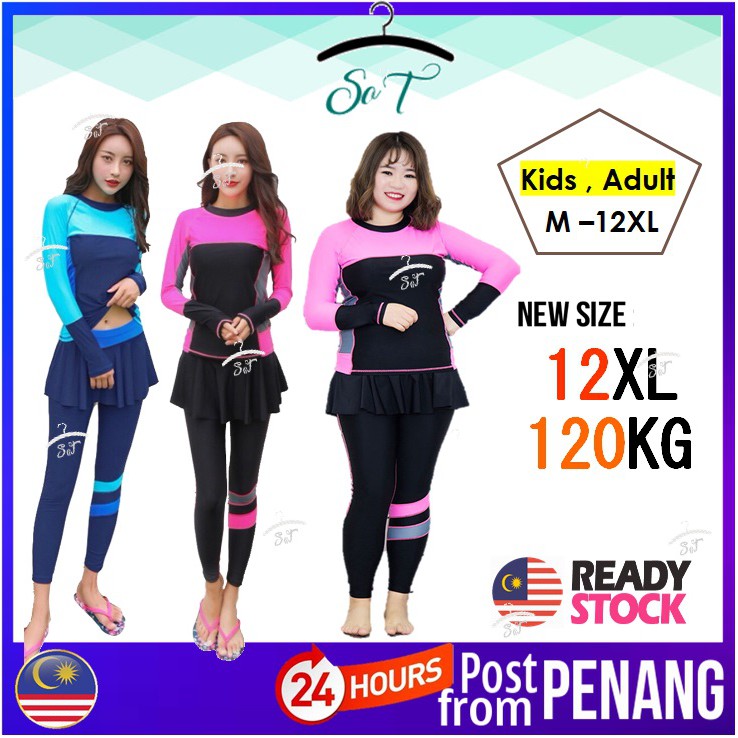  3  PENANG  READY STOCK M 12XL2 Pieces Plus Size 