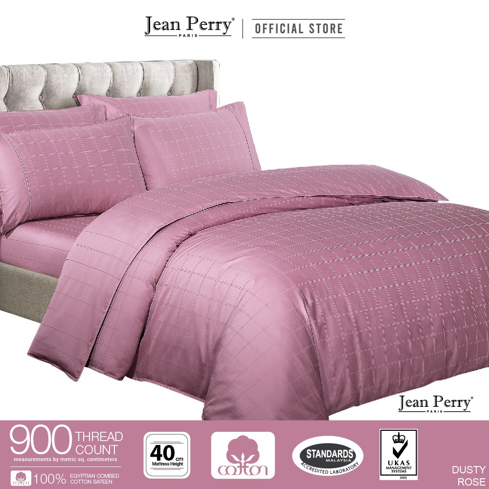 Jean Perry Coray Super Single Quilt Cover 4 In 1 Set 100 Egyptian Combed Cotton Sateen 900 Threadcount 40cm Shopee Malaysia