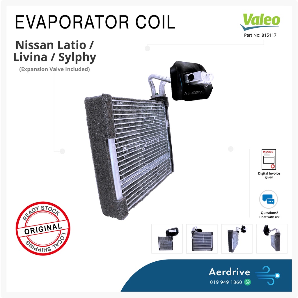 [ORIGINAL] VALEO Nissan Latio / Livina / Sylphy Evaporator Cooling Coil