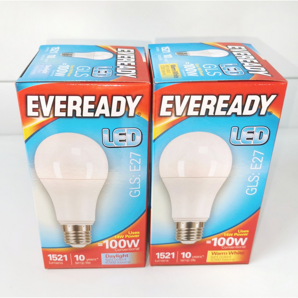 EVEREADY LED GLS 1521LM E27 WARM WHITE/DAYLIGHT Shopee Malaysia