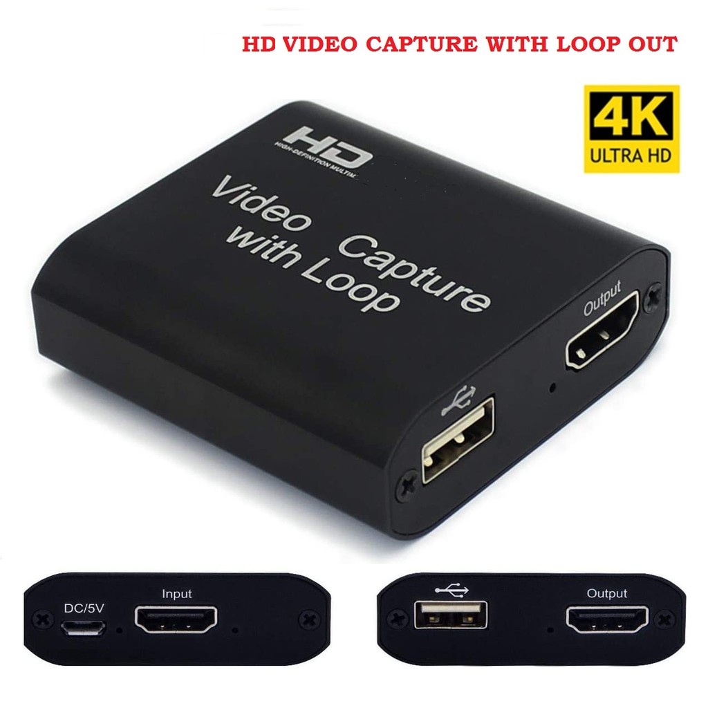 HDTV Video Card Capture with USB Loop 2.0 Cards Recorder Live Streaming