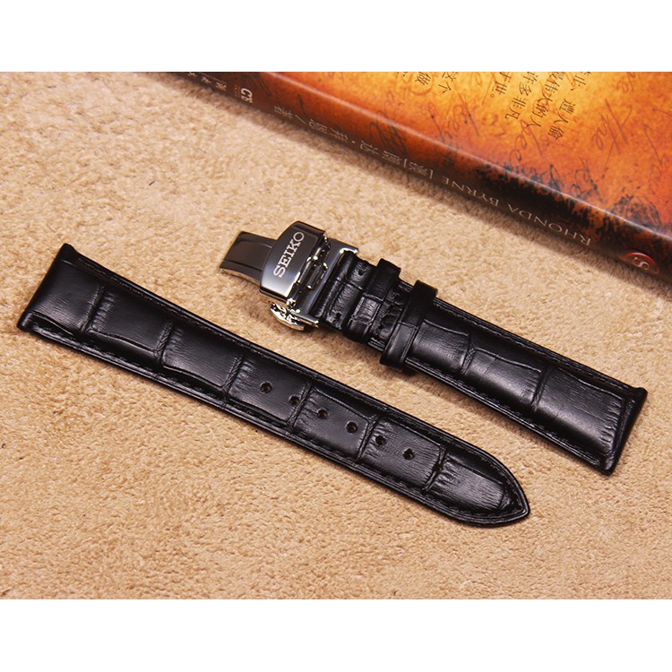 SEIKO strap substitute original men's watch belt 18 20 21MM leather |  Shopee Malaysia