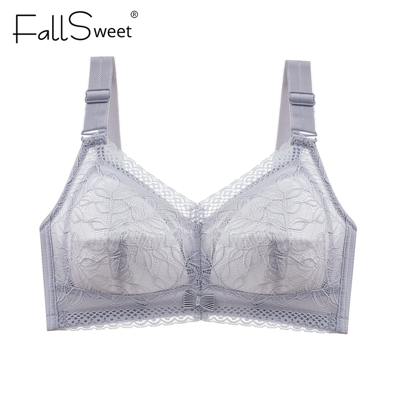 FallSweet Wireless Bras For Women Thin Cup Lingeire Plus Size Lace ...