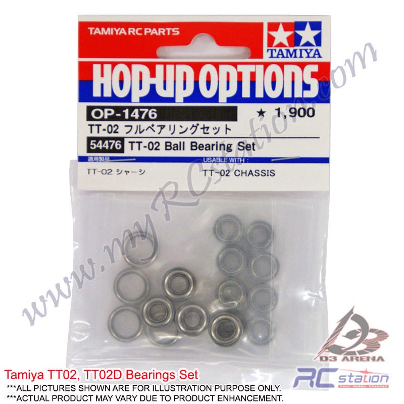 Tamiya TT02 #54476 - 1/10 RC TT-02 Ball Bearing Set TT02 OP.1476 [54476] |  Shopee Malaysia