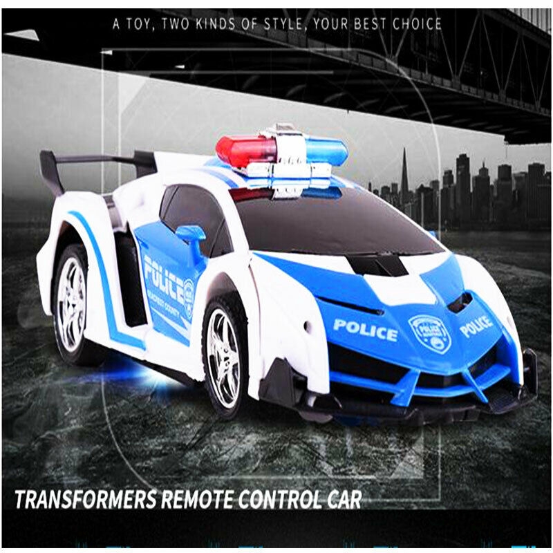 remote control transformer police car