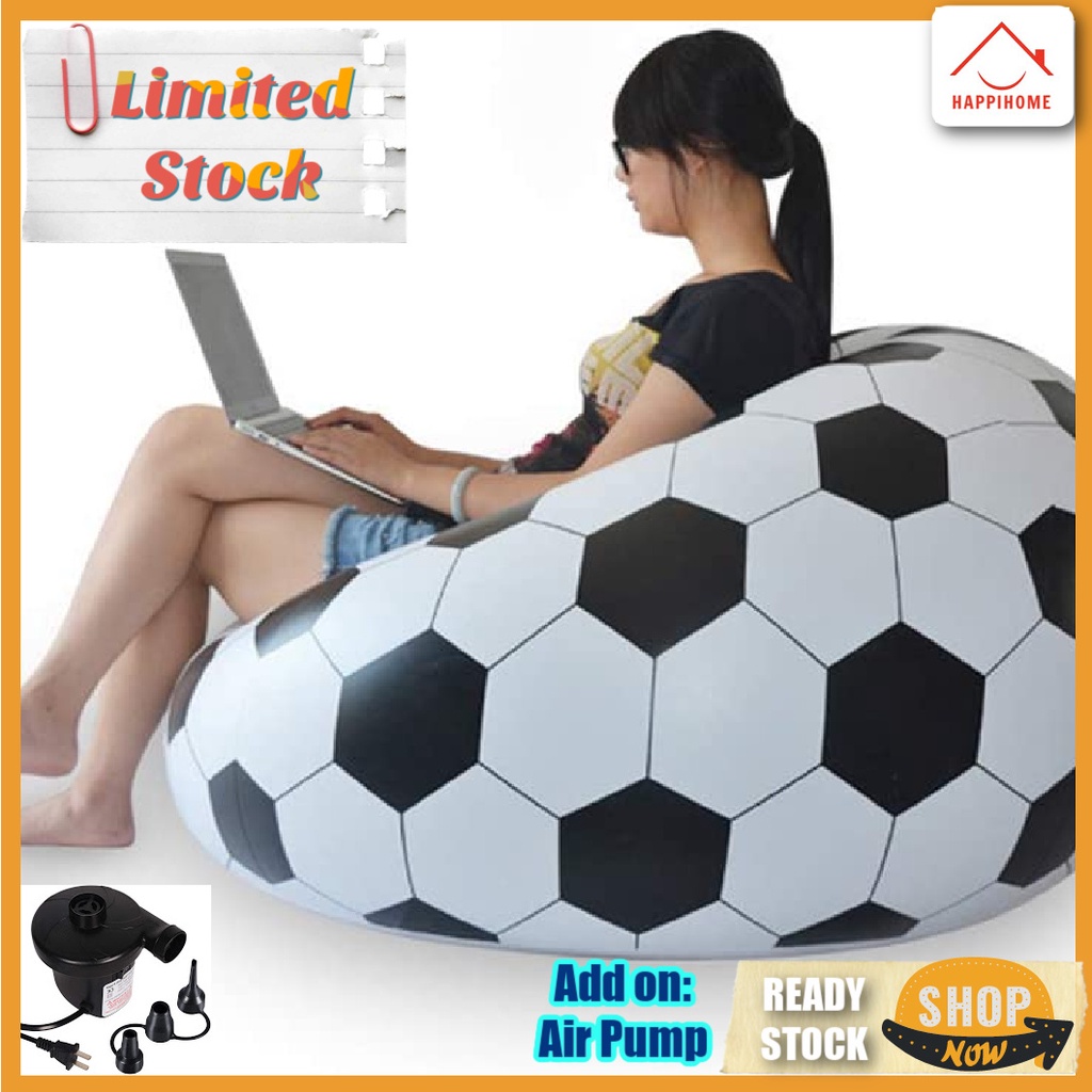 Inflatable Soccer Ball Football Sofa Chair Portable Office Home Use MCO