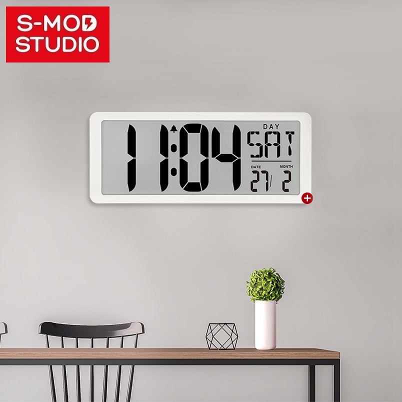 SMOD Designer Clock Big Digital Clock XXL Wall Desk Shopee Malaysia