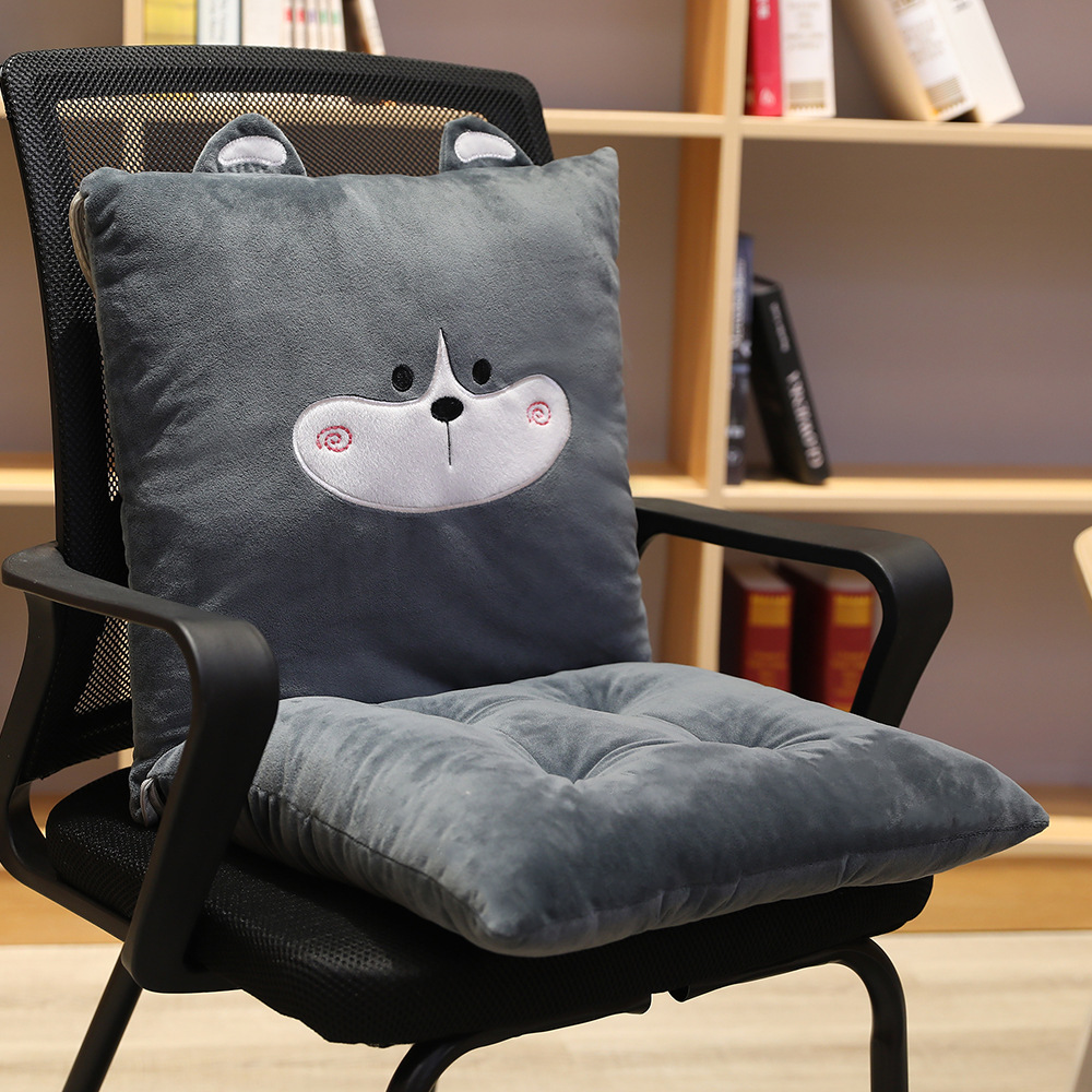 new arrival🎀 office chair cushion pillow cute comfortable chair cover  travel portable mini sofa pregnant women waist lazy cozy game lounger