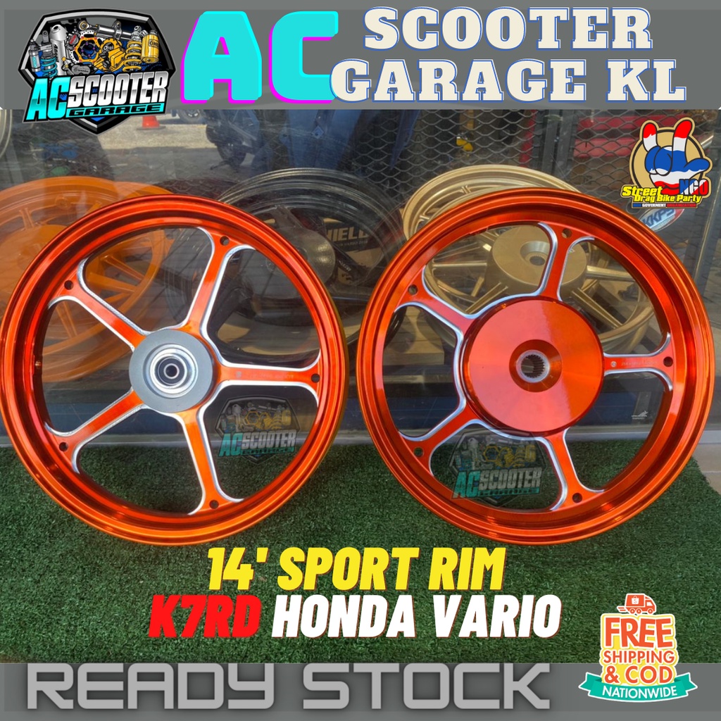K7RD Sport Rim For Honda VARIO 14'' Inch 1.85 / 2.15 Plug&Play | Shopee ...