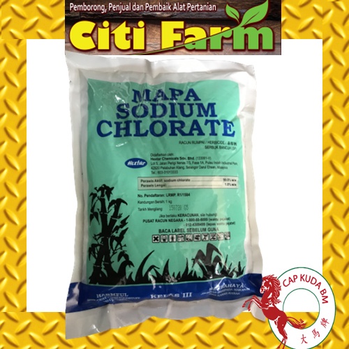 1kg Mapa Sodium Chlorate Herbicide Racun Rumpai Shopee Malaysia