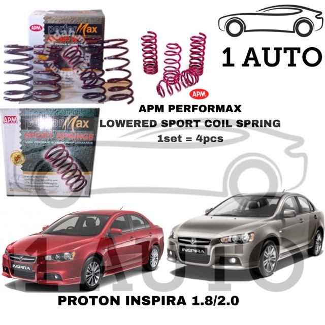 Apm Performax Lowered Sport Springs For Proton Inspira 1 8 2 0 Shopee Malaysia