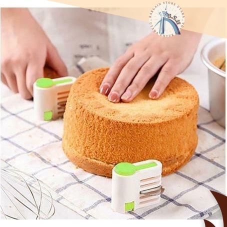 [BSU] 2Pcs Cake Slicing Level Bread & Cake Knife Cutter Baking Kitchen Tools for Bakery - Pembahagi Potongan Kek