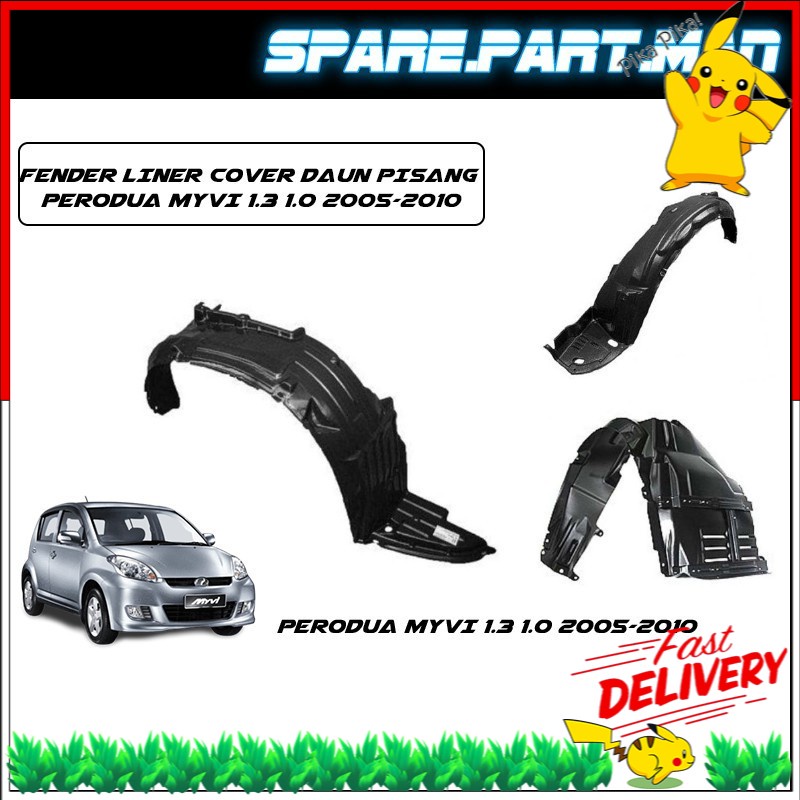 FENDER COVER INNER ( DAUN PISANG ) FRONT / DEPAN / REAR / BELAKANG PERODUA MYVI LAMA / MYVI
