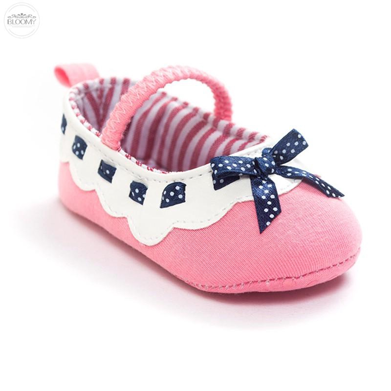 US STOCK Glitter baby shoes sneaker anti-slip soft sole toddler size 0-18M ym