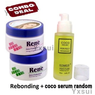 Hair Rebonding Cream Ubat Krim Lurus Rambut - 1 Step Lulus 