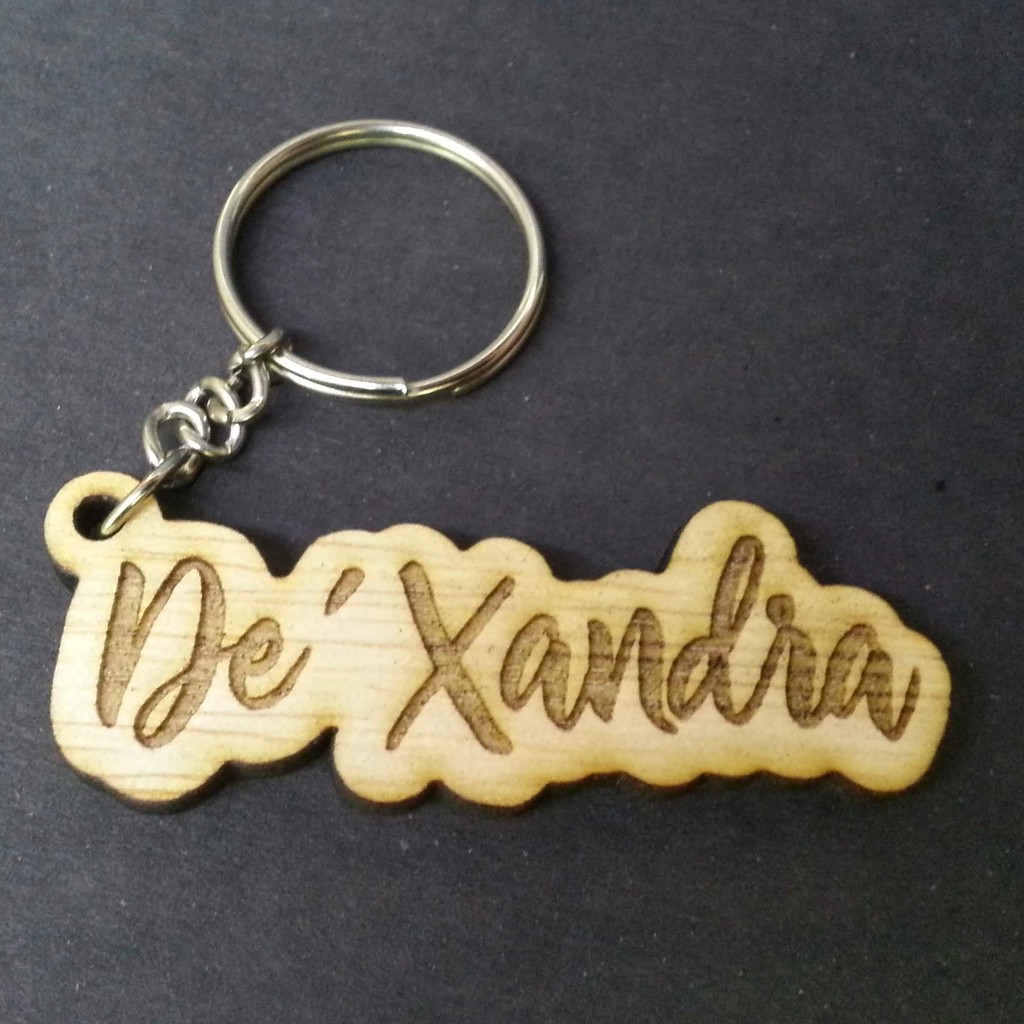 Wooden Custom Shape Keychain Kayu Shopee Malaysia