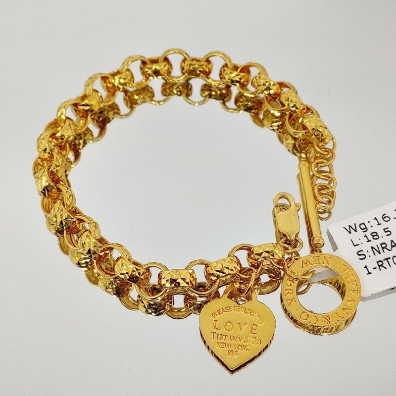 Gelang Tangan Kendi Emas 916 Tulen Shopee Malaysia
