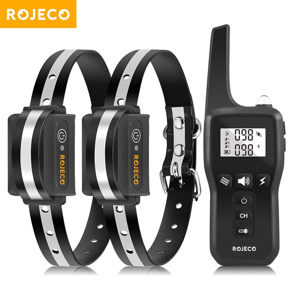 ROJECO 1000M Electric Dog Training Collar With IPX7 Waterproof Shock