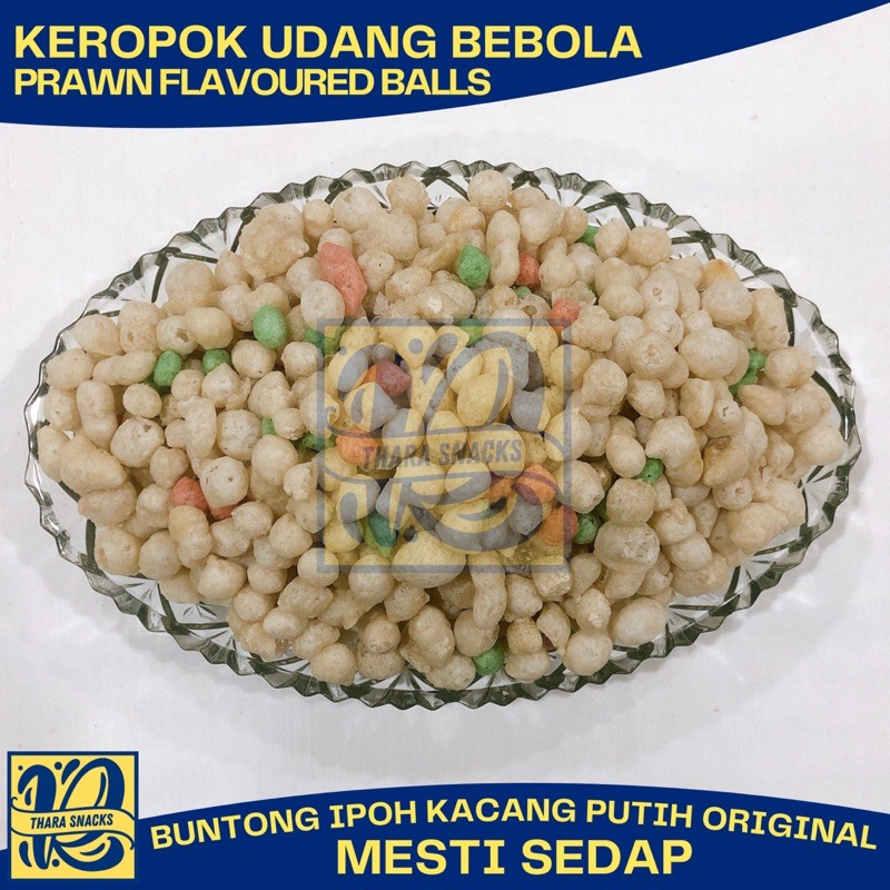 Thara Snacks Keropok Udang Bebola Warna Warni Prawn Flavoured Balls