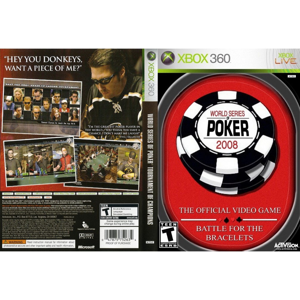 world series of poker xbox 360