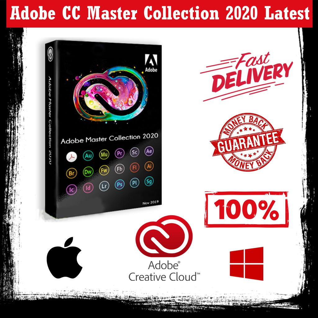 Adobe Creative Cloud Master Collection Cc Lifetime For Windows Macos 64 Bit Shopee Malaysia