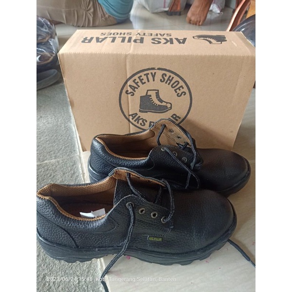 Original Cow Leather SAFETY BOOT Shoes Shopee Malaysia