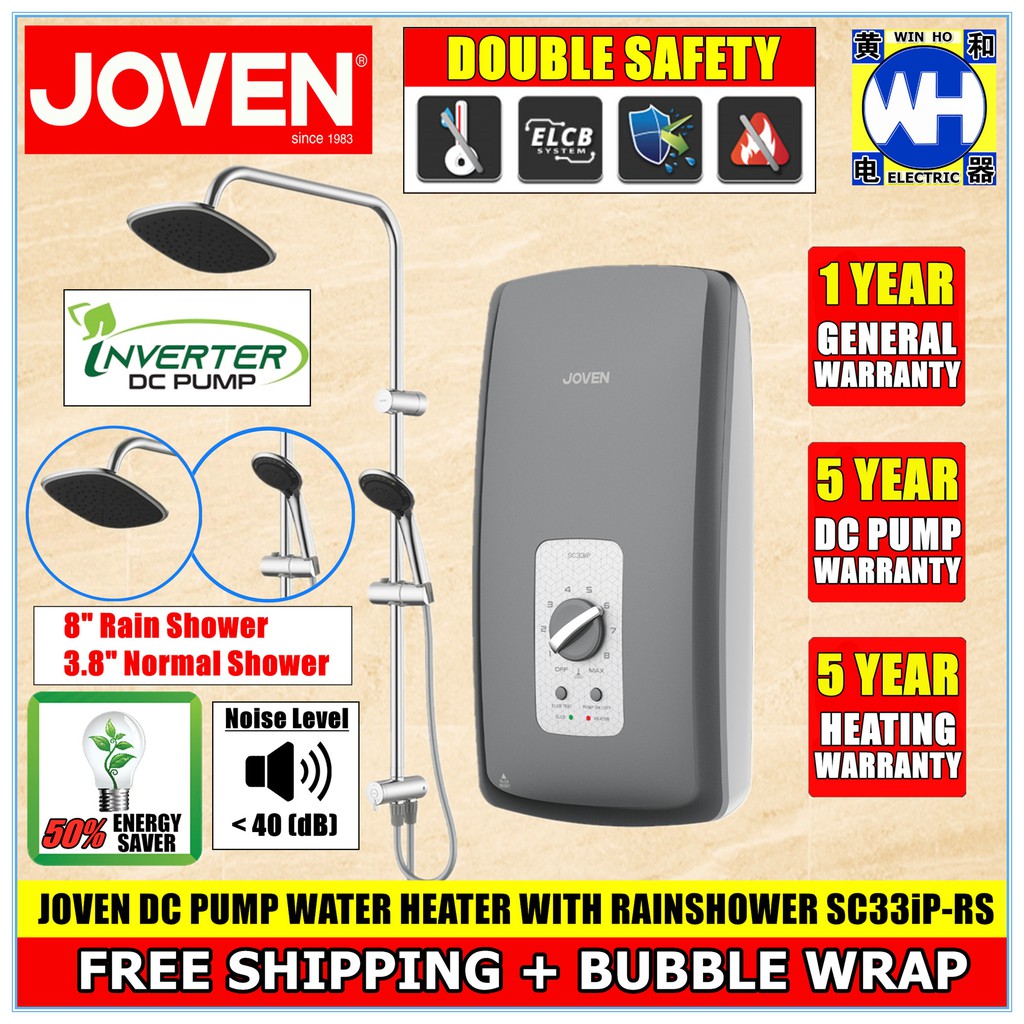 (dark Grey Color) Genuine Joven Sc33ip-rs Premium Rain Shower Dc Motor 