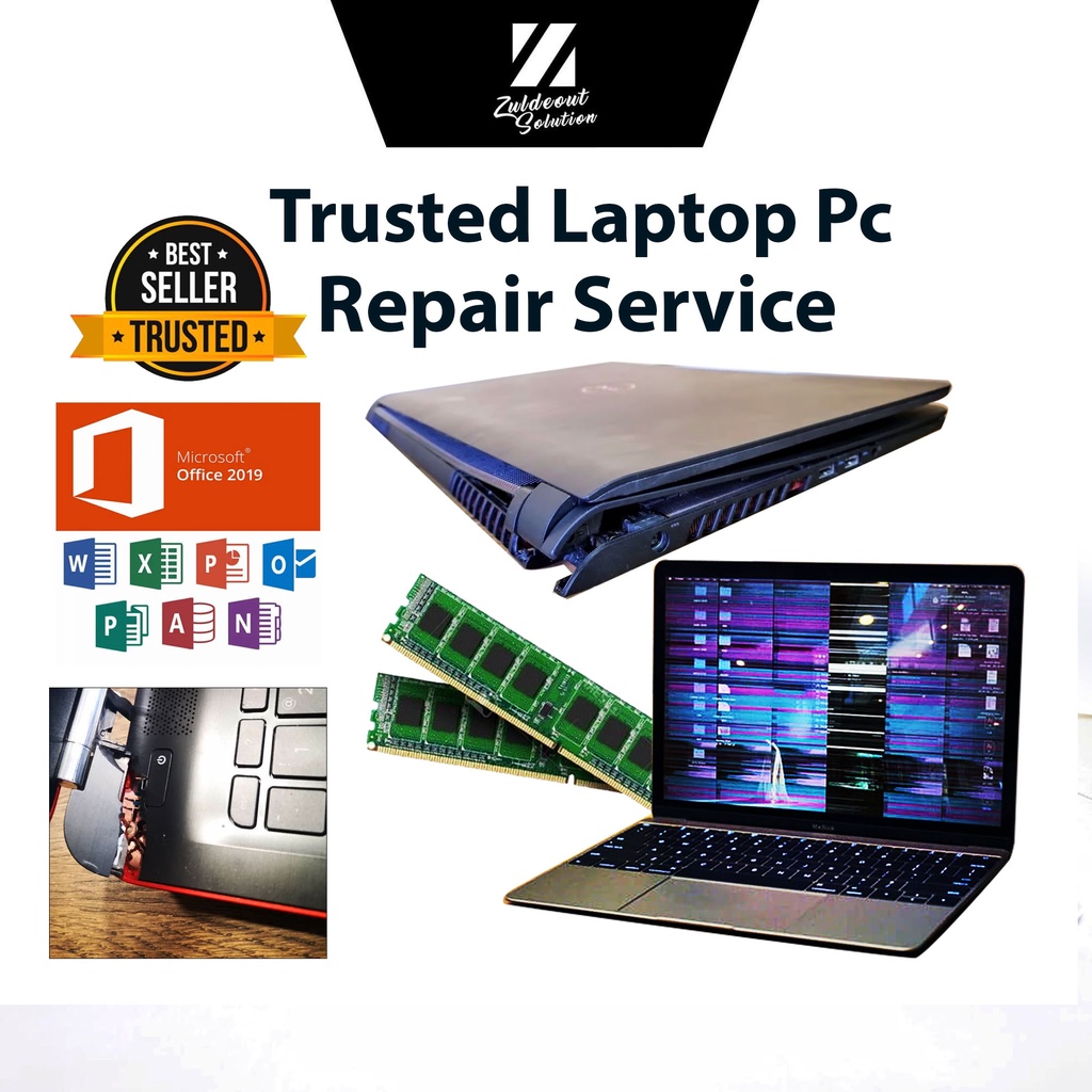 Hinge Patah, Repair PC & Laptop (Hinge Broken/ Lamination /Mobo Repair