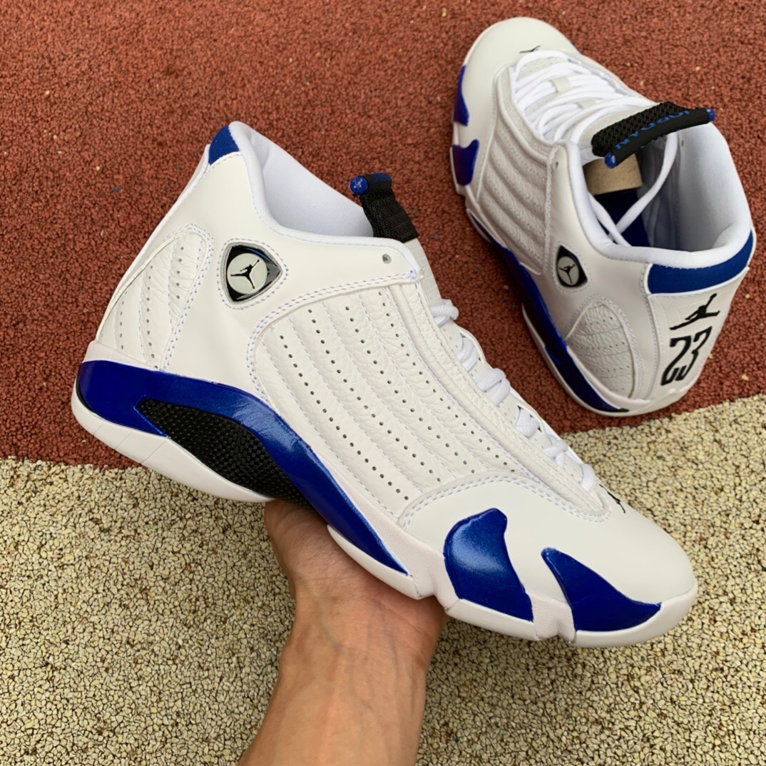 Air Jordan 14 Hyper Royal Blue Super Royal Blue Jordan 14 Men Shoes Basketball Shoes Shopee Malaysia