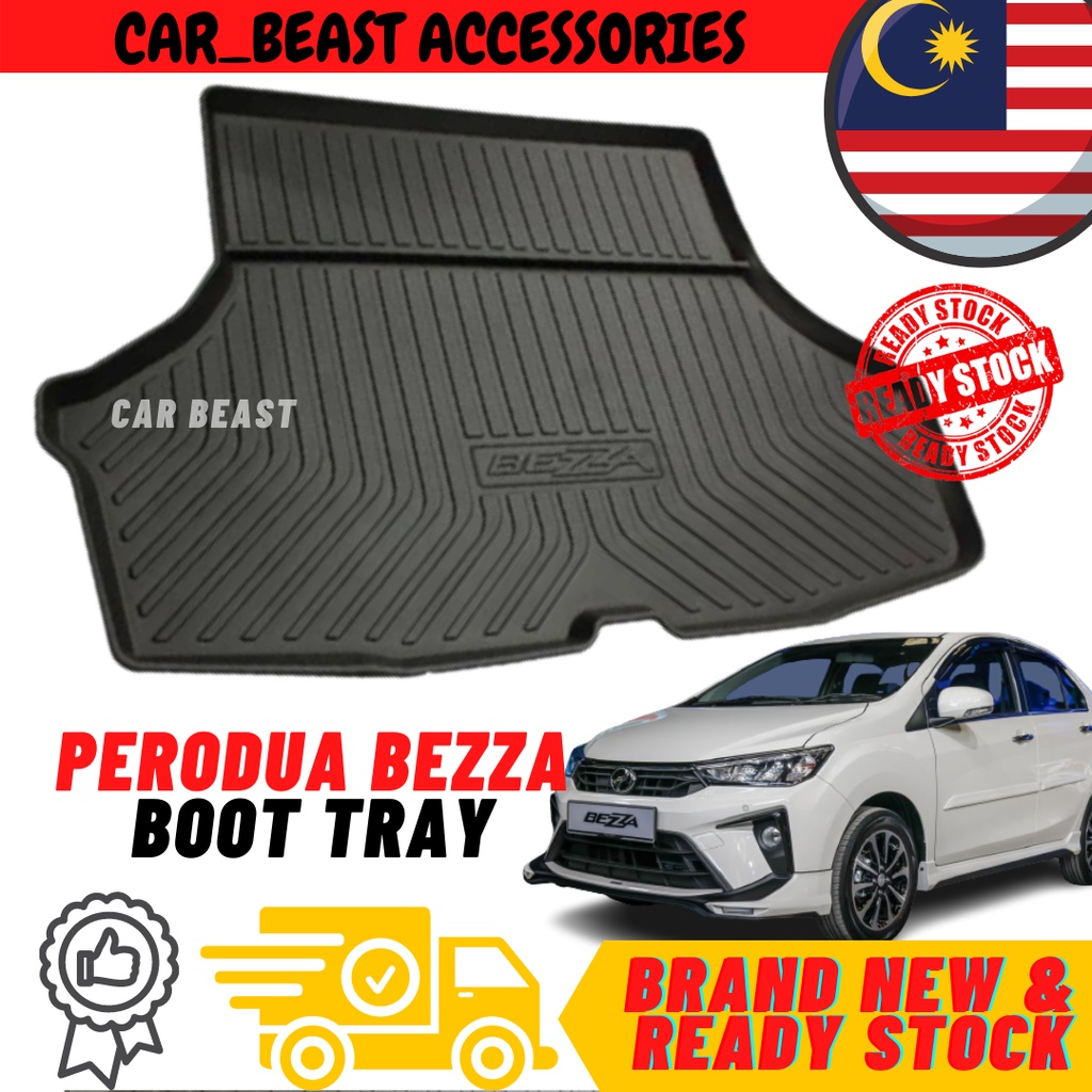 🔥PERODUA BEZZA 20162021🔥 PCT OEM BOOT TRAY /LUGGAGE TRAY Non Slip Rear Trunk Boot Cargo Tray