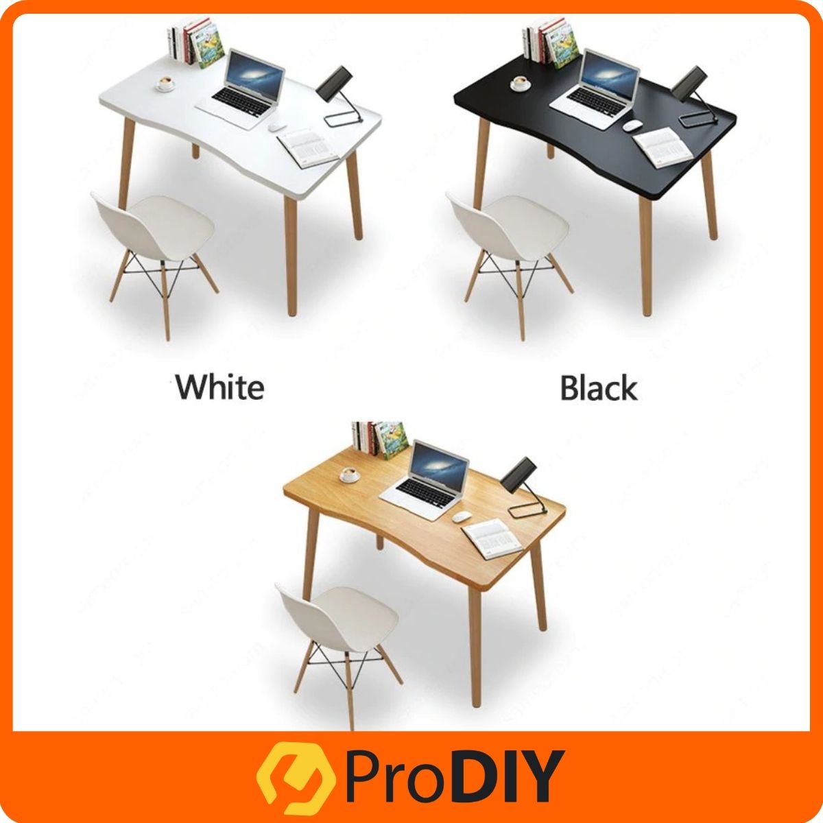 2 Sizes Nordic Style Computer Desk Writing Table Home Office Desks