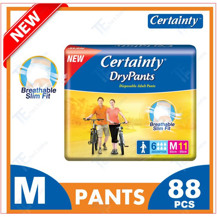 [NEW] Certainty DryPants (M size) 8 packs (88 pieces) Shopee Malaysia