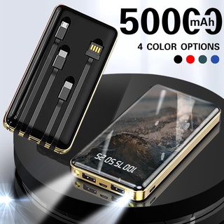 50000mAh High Capacity Original Power Bank Fast Charger Dual USB Slim Battery Digital Display PowerBank