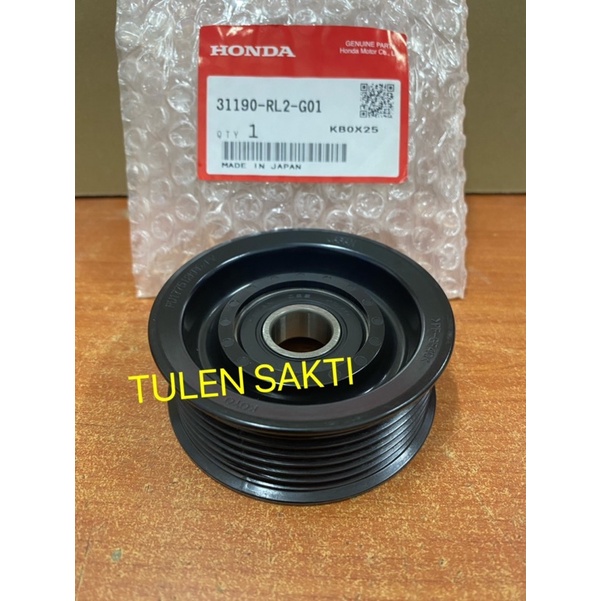 ORIGINAL HONDA CRV SWA 2.0 / STREAM RN6 SMA 1.8 FAN BELT IDLER PULLEY (7pk pulley) > 31190RL2