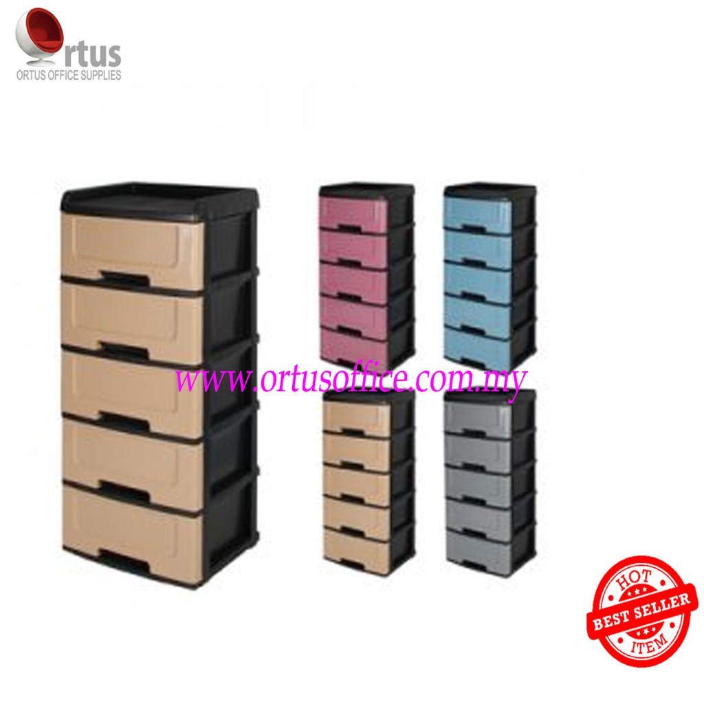 5 Tier Drawers Plastic Cabinet Plastic Drawer Clothes