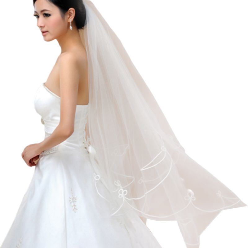 thin wedding veil