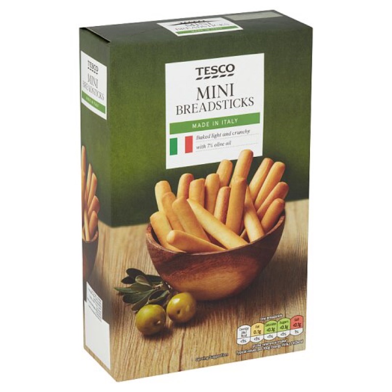 Tesco Mini Breadsticks 100g Shopee Malaysia