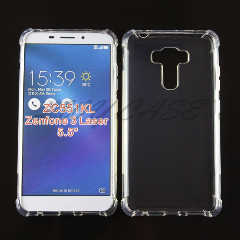 Asus Zenfone 3 Laser Zc551kl 5 5 Inch Zenfone 3 Zoom Ze553kl 5 5 Shockproof Clear Soft Tpu Case Shopee Malaysia