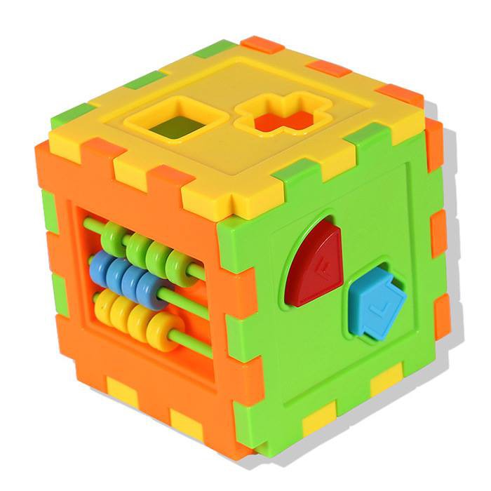 Shape Cube Blocks Building Blocks Box Kid's Early Learning Brain ...