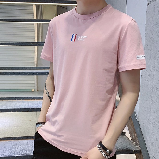 T Shirt Men Cotton Plain Round Neck T-shirt Solid Tees M-4XL Summer Men  Casual Shirt Fashion Korean Style T Shirt Short Sleeve Black Pink White New  Top | Shopee Malaysia